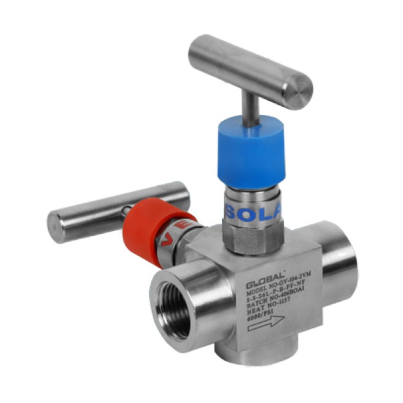 Two Valve (Three-way) Manifold for Pressure Instruments